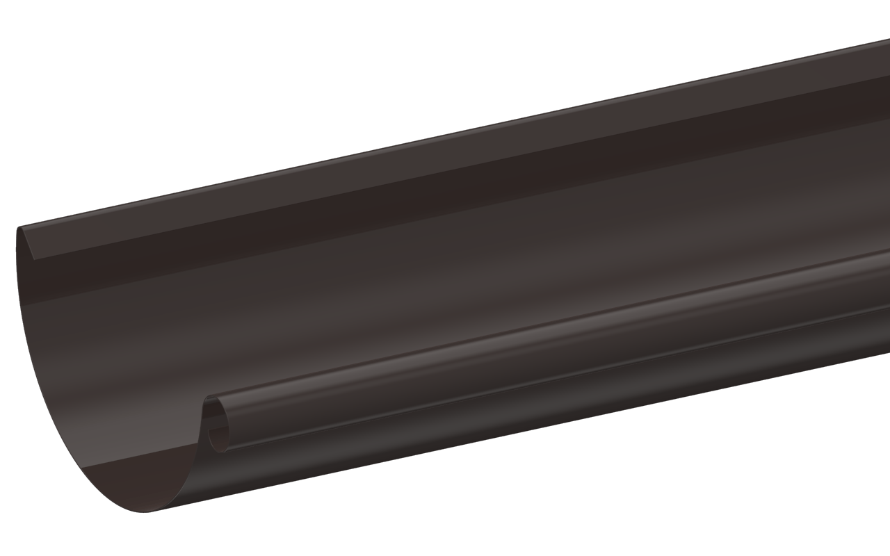 Желоб водосточный D125 NL-805 Шоколадный глянец пассивная кнопка