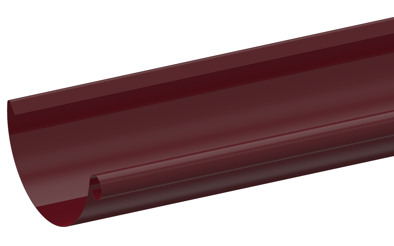 Желоб водосточный D125 RAL3005 Винно-красный пассивная кнопка