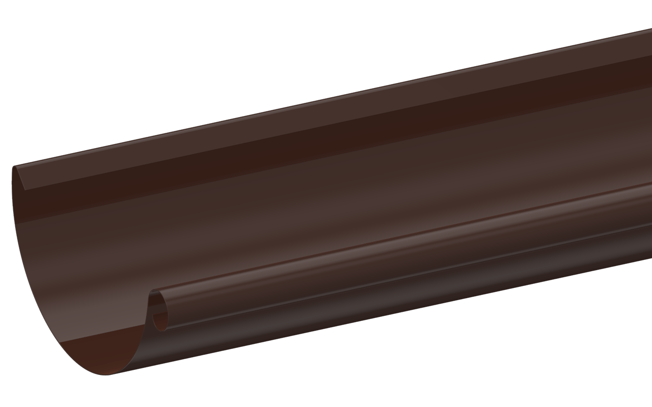 Желоб водосточный D125 RAL8017 Шоколад пассивная кнопка