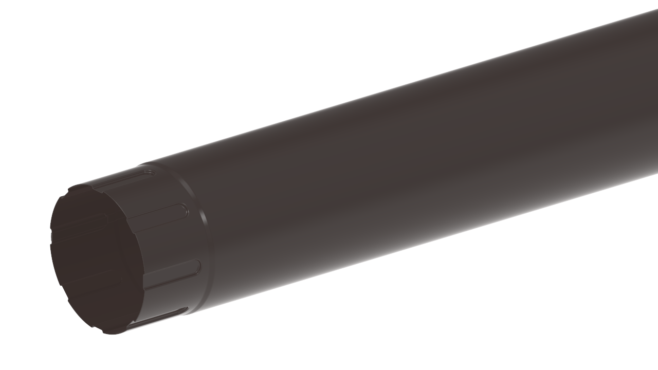 Водосточная труба D100 NL-805 Шоколадный глянец пассивная кнопка