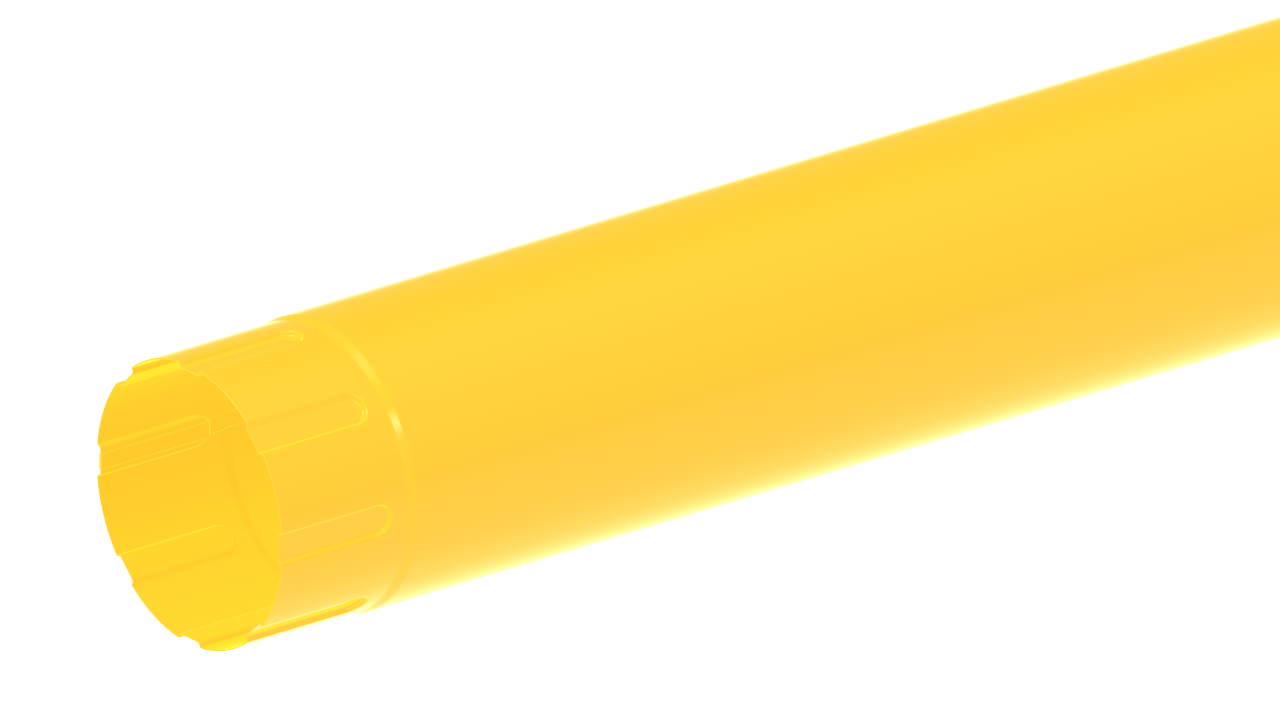Водосточная труба D100 RAL1018 Цинково-желтый пассивная кнопка