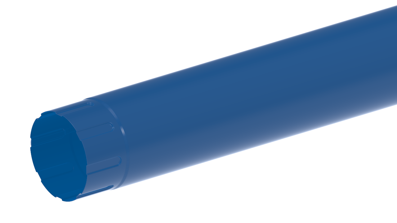 Водосточная труба D100 RAL5002 Сигнальный синий пассивная кнопка