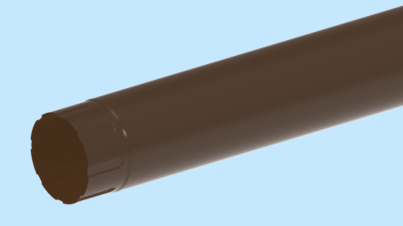 Водосточная труба D100 RR-32 Темно-коричневый RR-32 активная кнопка