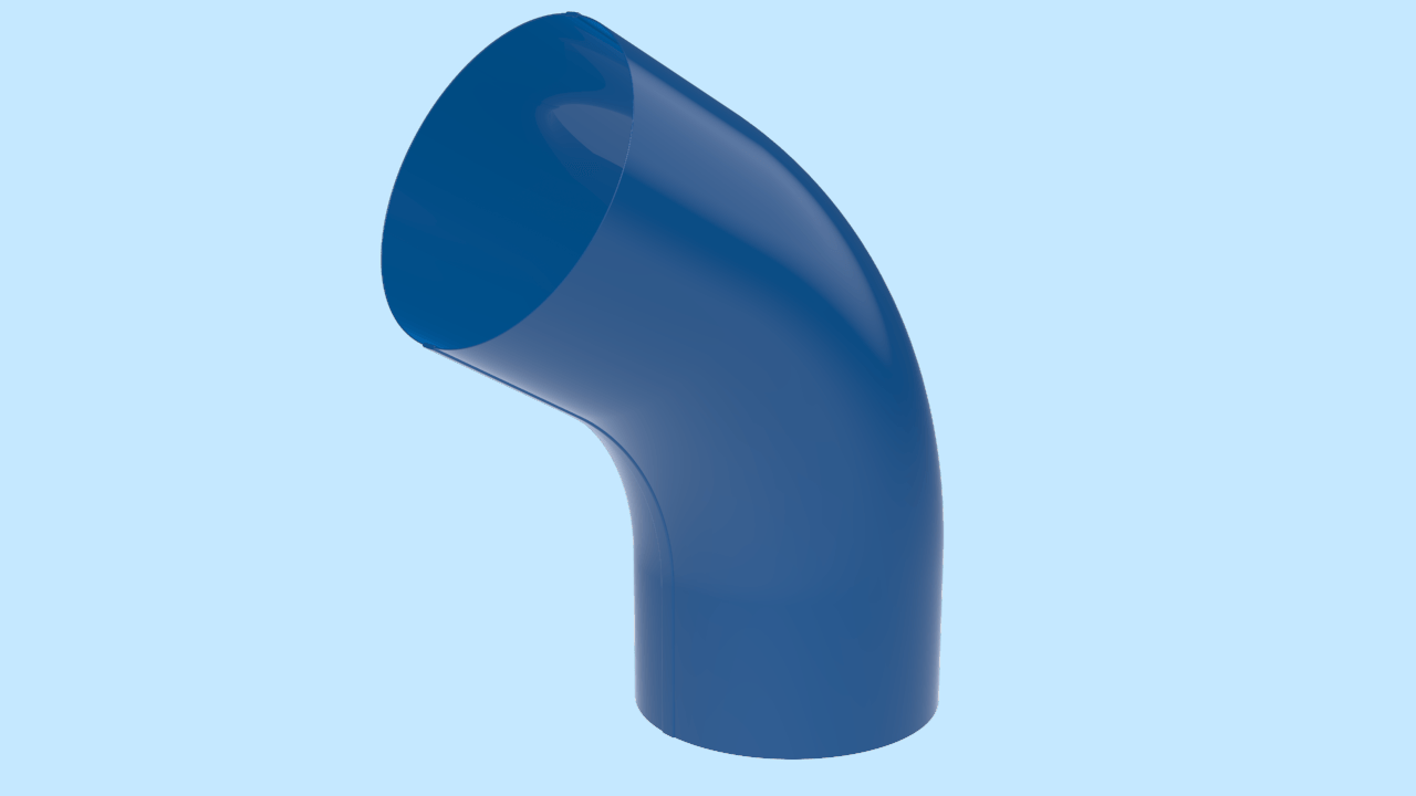 Колено водосточной трубы D100 RAL5002 Сигнальный синий активная кнопка